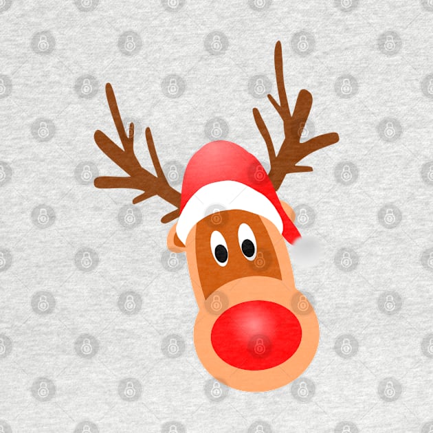 Rudolph the red nose reindeer by Totallytees55